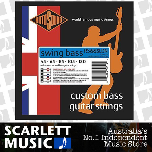 Rotosound RS665-LDN Nickel Roundwound 5-String Swing Bass Strings 45-130