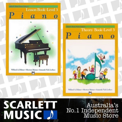 Alfred's Basic Piano Library - Lesson And Theory 3 Bundle Book