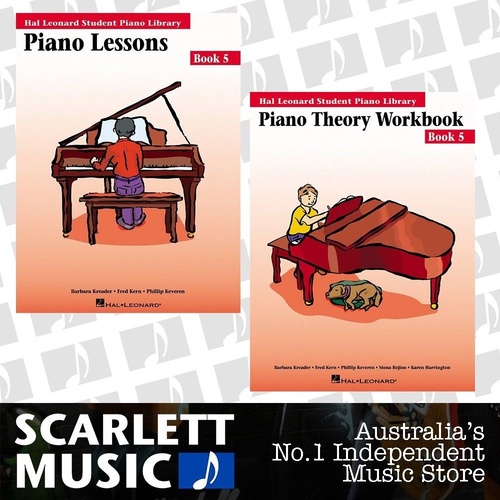 Hal Leonard Student Piano Library Lesson And Theory 5 Book Bundle Book