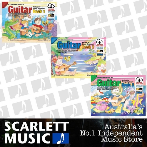 Progressive Guitar Method For Young Beginners Books 1 2 3 W' Online Media Bundle Book