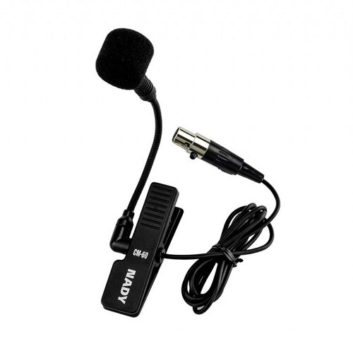 Nady CM-60 Clip-on Miniature Condenser Microphone with Mini XLR Adaptor for Drums and Acoustic Instruments