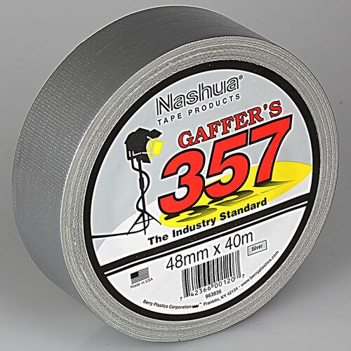 Nashua 357 Silver Gaffer Tape, 48mm x 40m, Made in USA
