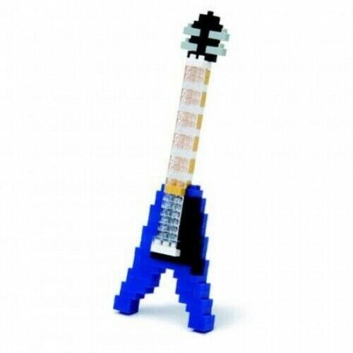 Nanoblock Electric Guitar Blue Book