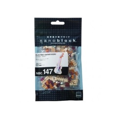Nanoblock Electric Guitar Ivory Book