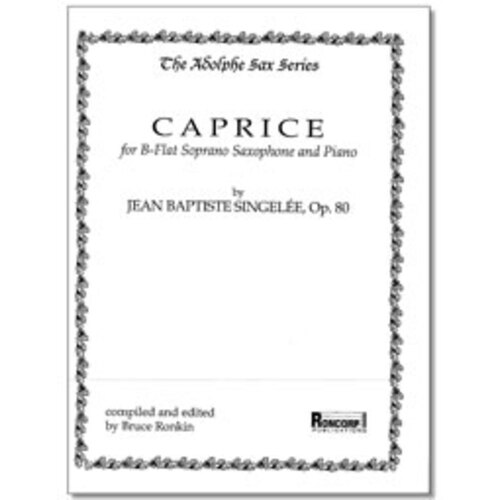 Caprice Op 80 Sop Sax/Piano Book