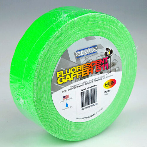 Nashua 511 Gaffer Tape Matte Neon Green 2" (48mm/45m)