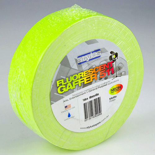 Nashua 511 Gaffer Tape Matte Neon Yellow 48mm x 45m