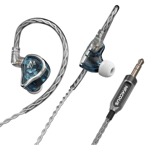 NF ACOUS NM20 Gen 2 In-Ear Monitor Earphones with 1.2m Silver-Plated Cable, Dynamic Driver, 3.5mm Connector, Blue