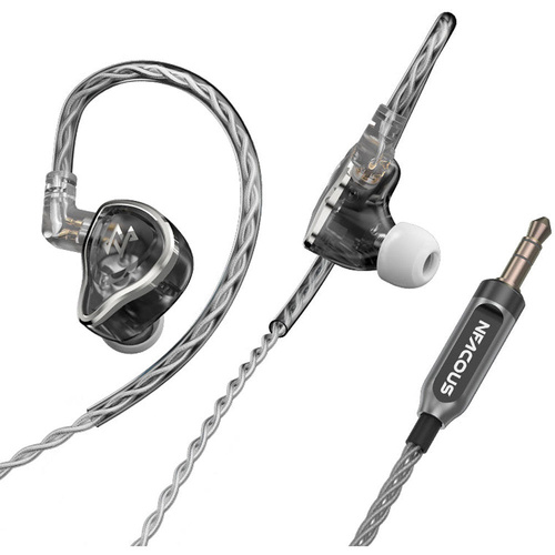 NF ACOUS NM20 Professional Series Gen 2 In-Ear Monitor Earphones Gray with Dynamic Driver and 1.2m Oxygen-Free Copper Cable