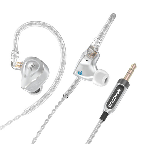 NF ACOUS NM25 Professional Series Full Metal In-Ear Monitor Earphones - Silver