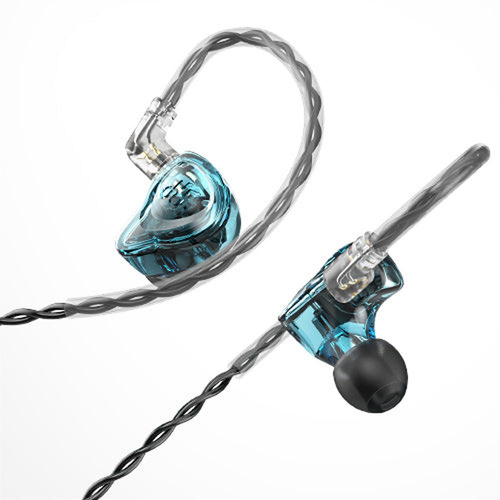 NF ACOUS NM2 Professional Series In-Ear Monitor Earphones Blue with 5N Silver Plated Cable and Multiple Ear Tips