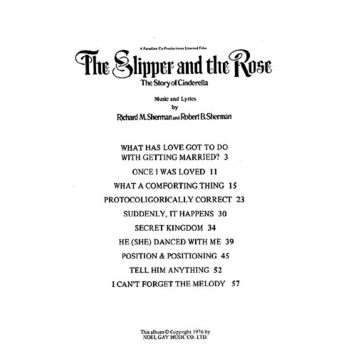 Selections From The Slipper And The Rose PVG (Softcover Book)