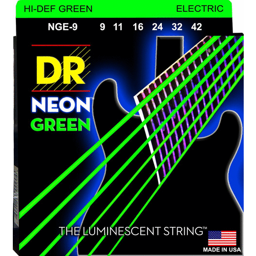 DR Strings NEON Hi-Def Green Super Heavy Electric Guitar Strings 11-50 NGE-11