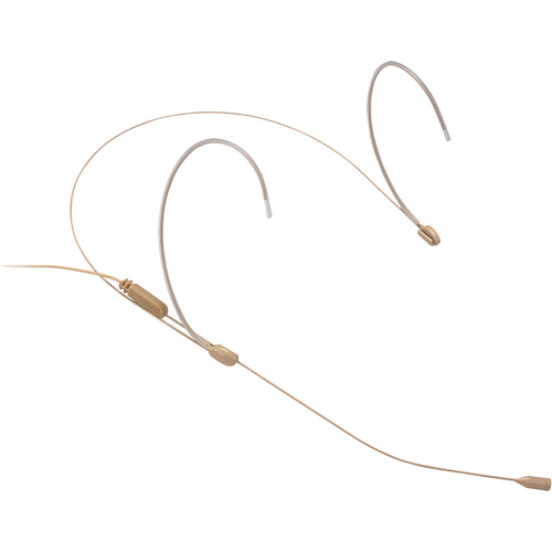 Chiayo NHS777C Slimline small profile, lightweight head worn mic, cardioid beige, TA4F wired