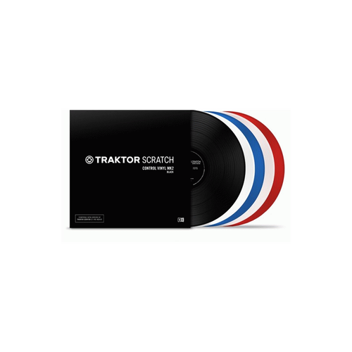 Ni Traktor Scratch Control Vinyl Blue for DVS DJing