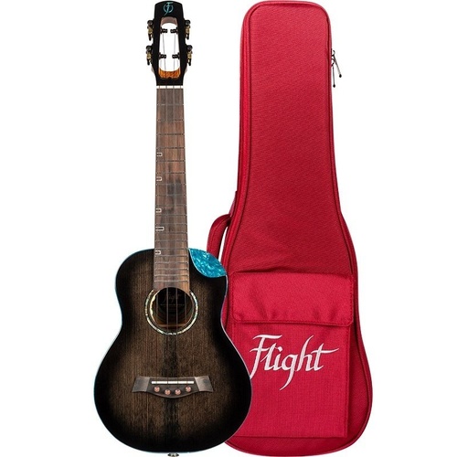 Flight Nighthawk EQ-A Concert Ukulele with Bag