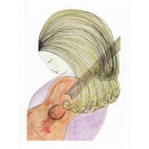 Greeting Card Guitar Lady 