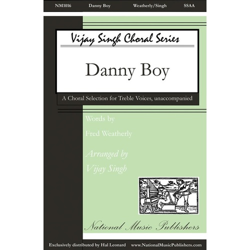 Danny Boy SSAa A Cappella Book