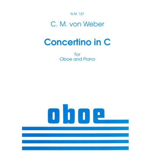 Weber - Concertino In C Oboe/Piano (Softcover Book)
