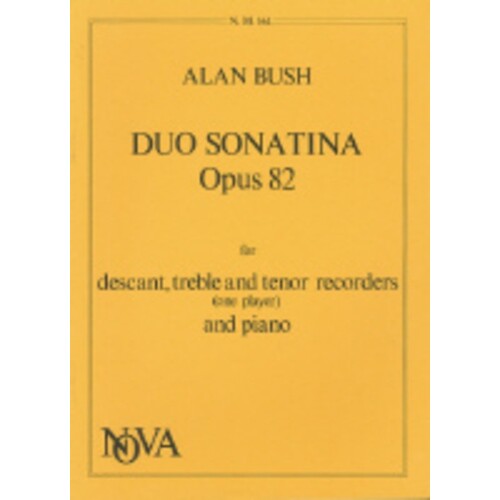 Duo Sonatina Op 82 Des Rec/Piano (Softcover Book)