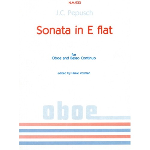 Sonata E Flat Oboe Piano (Softcover Book)