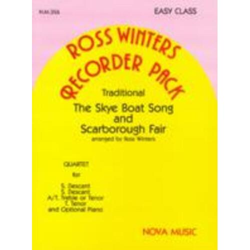 Skye Boat Song And Scarborough Fair Rec Quartet (Set Of Parts) Book