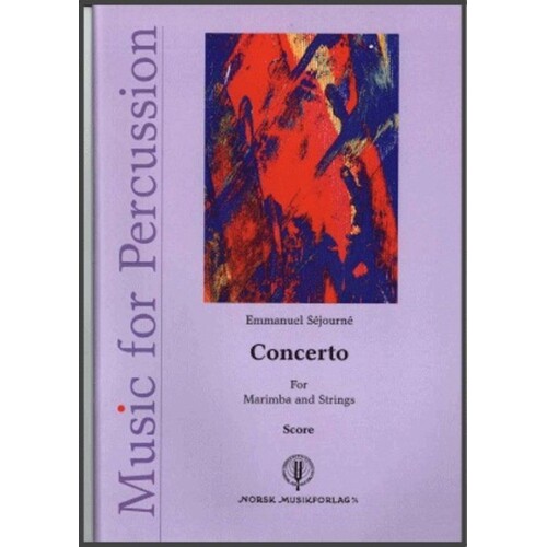 Concerto For Marimba And Strings Marimba/Piano Book