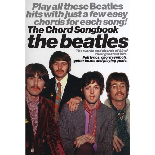 The Beatles Chord Songbook Lyrics/Chords (Softcover Book)