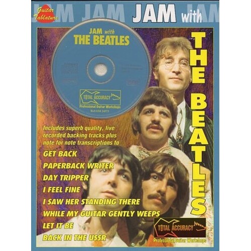 Jam With The Beatles Vol 1 Guitar TAB Softcover Book/CD