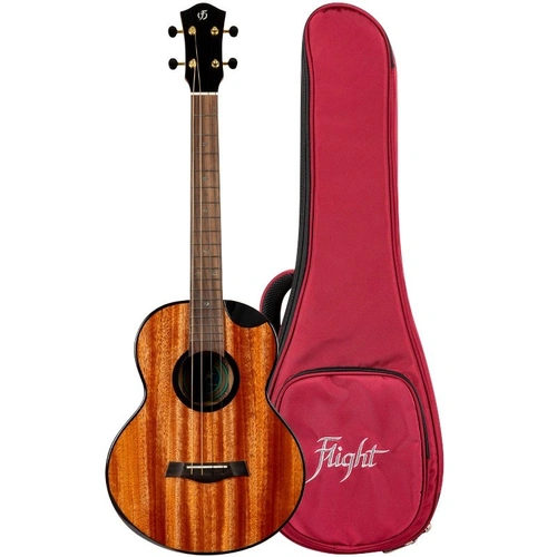 Flight Nomad Baritone Ukulele with Solid Mahogany Top, Rosewood Fretboard, and Deluxe Gig Bag