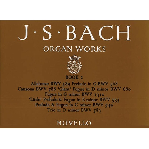 Bach Organ Works Book 2 (Softcover Book)