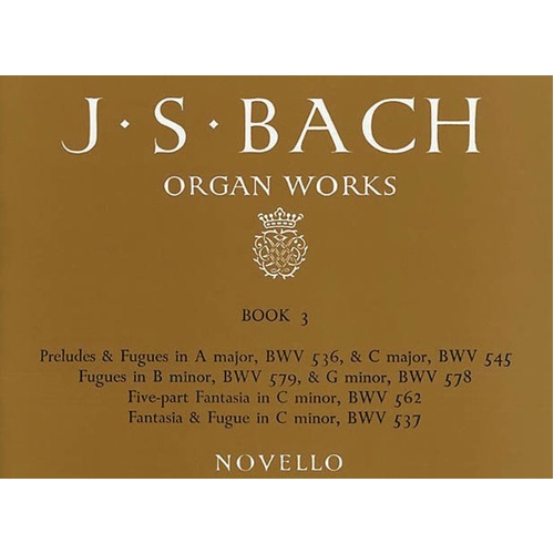 Bach Organ Works Book 3 (Softcover Book)