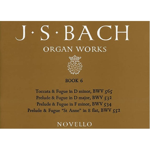 Bach Organ Works Book 6 (Softcover Book)