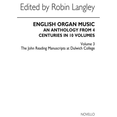 Anthology Of English Organ Music 03 (Softcover Book)