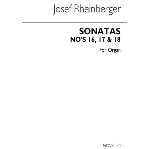 Rheinberger Sonatas No's 16 -18 Organ (Archive) (Softcover Book)