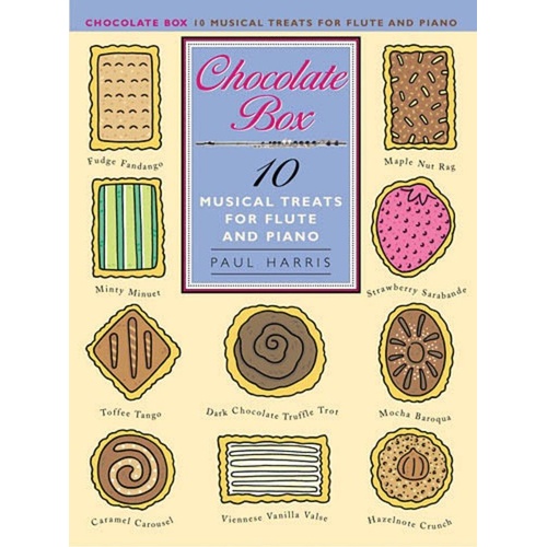 Harris Chocolate Box - 10 Musical Treats for Flute and Piano, Suitable for Grades 2-4, Composer Paul Harris, Publisher Novello