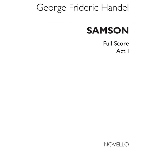 Handel - Samson Full Score Score