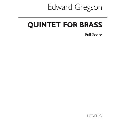 Gregson Quintet Brass Score(Arc) (Music Score) Book