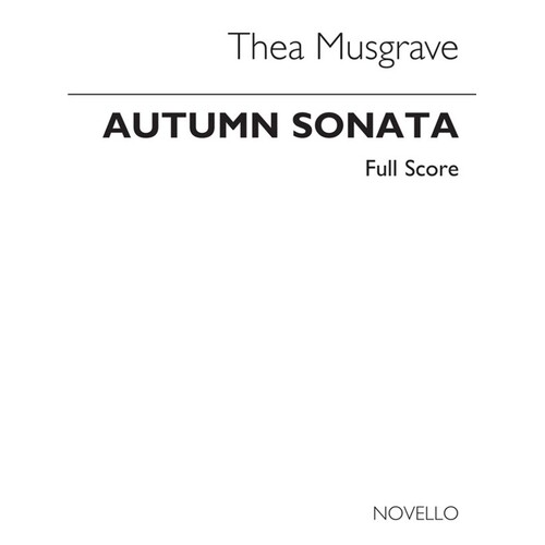 Musgrave: Autumn Sonata Score