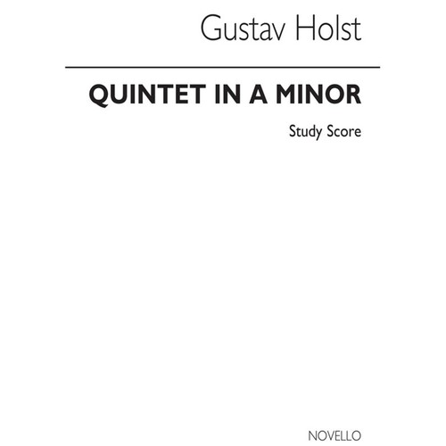 Holst Quintet A Min Op3 Piano/Winds Score Book