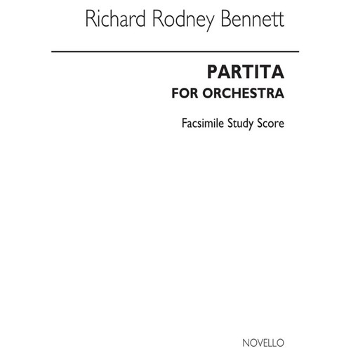Bennett Partita For Orchestra Study Scor