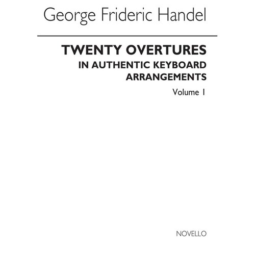 Handel 20 Auth.Overtures Book.1 Kbd(Arc)