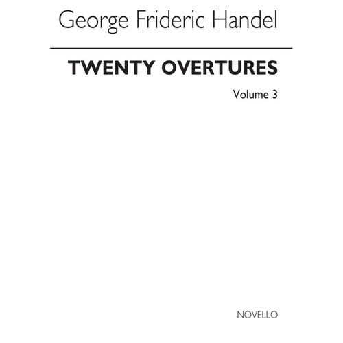 Handel 20 Auth.Overtures Book.3 Kbd(Arc)