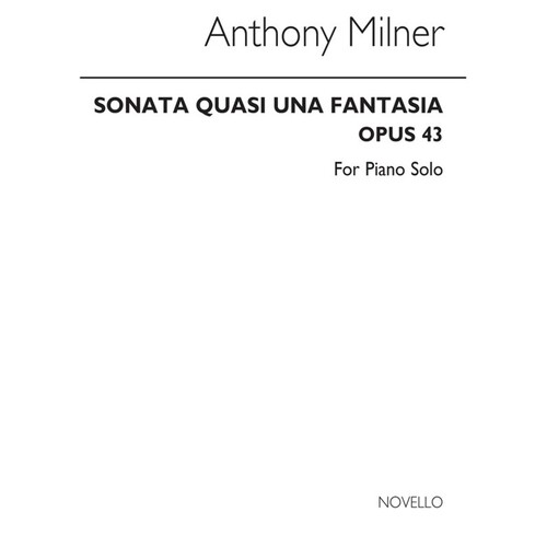 Milner Sonata Quasi Fantasia Piano (Softcover Book)