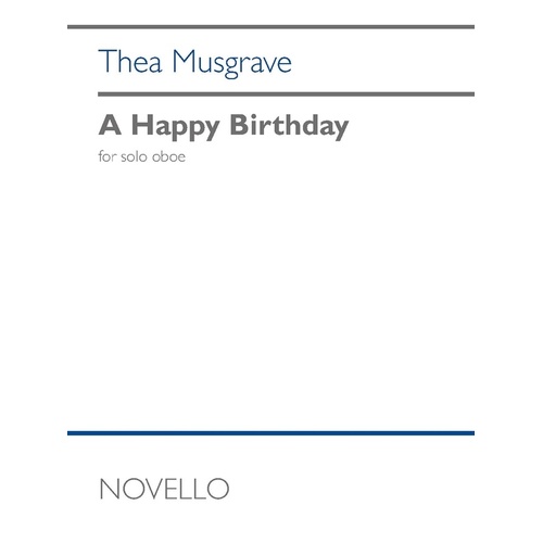 Musgrave - A Happy Birthday For Solo Oboe Softcover Book (Oboe)