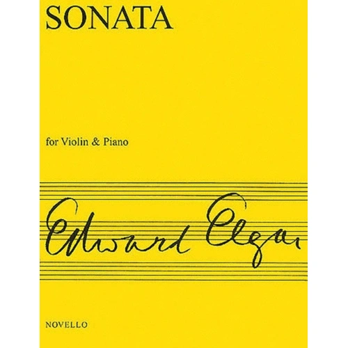 Elgar Sonata in E Minor for Violin and Piano - Score and Part, Novello Publisher