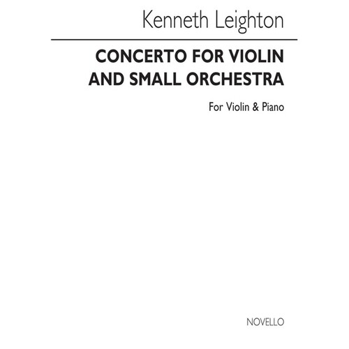 Leighton - Concerto Op 12 For Violin/Piano (Softcover Book)