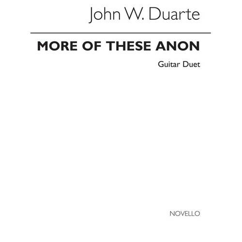 Duarte - More Of These Anon For Guitar Duet (Pod) (Softcover Book)