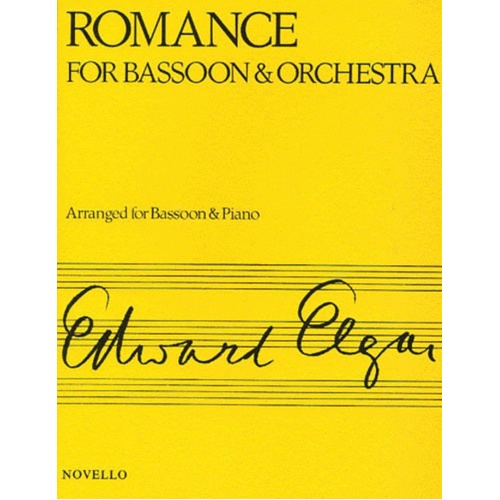 Elgar - Romance Op 62 For Bassoon/Piano (Softcover Book)