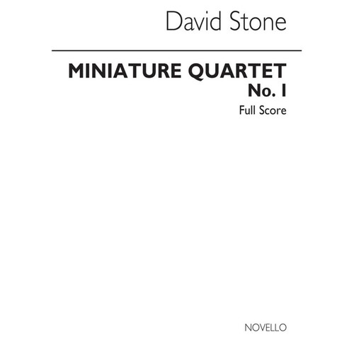Miniature Quartet No1 Score